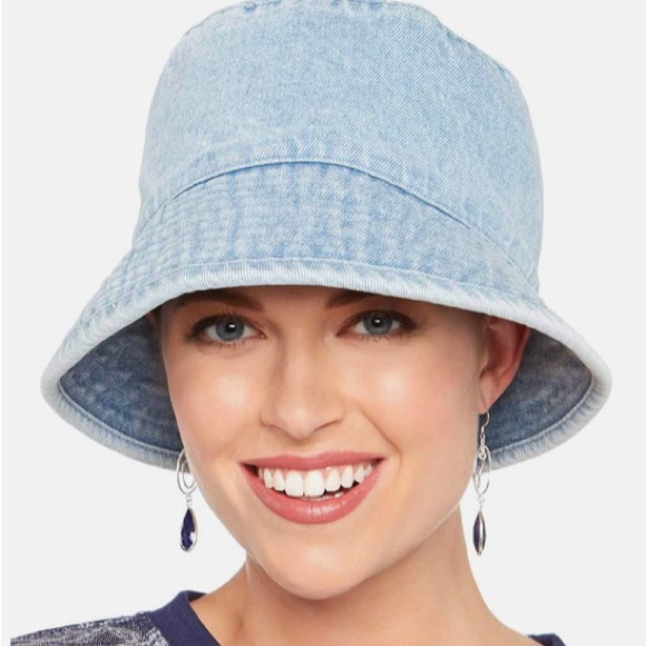 betmar Accessories Betmar Light Wash Denim Bucket Hat Poshmark